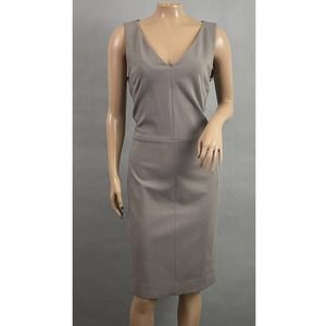 MM Lafleur Dress Women 10 Rachel 1.0 Ponte Pebble Sheath Brown Office NWT